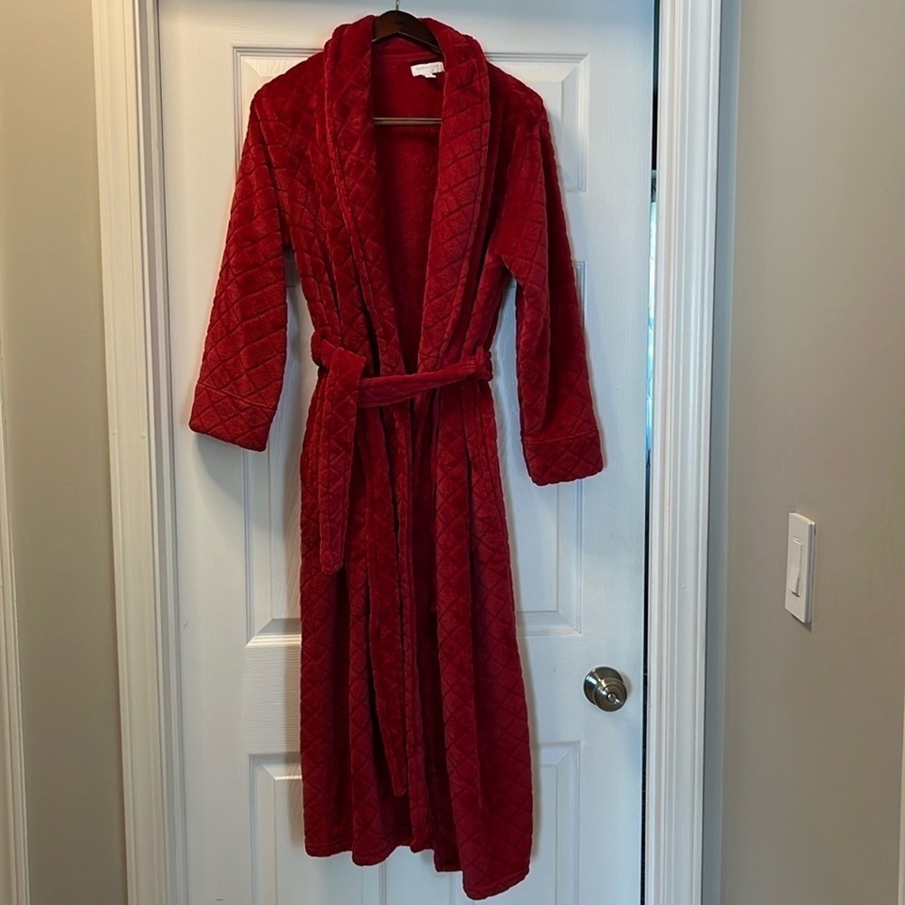 Charter Club Luxurious Red Bathrobe